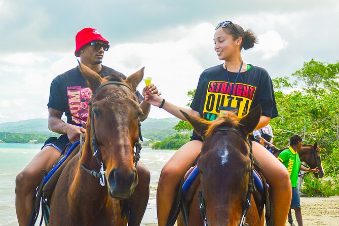 Jamaica's Ocean Horseback Bamboo Raft Adventure and Transport - What the Ocean Horseback Ride Adds