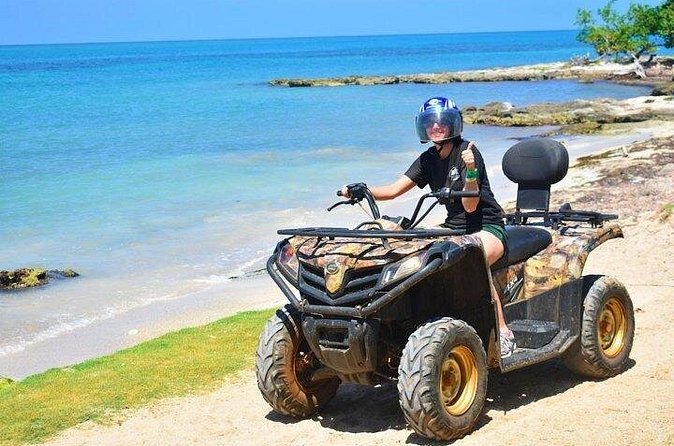 Jamwest Off-Road ATV Adventure & JamCulture Tour Combo in Negril - Reaching the beaches near Salmon Point
