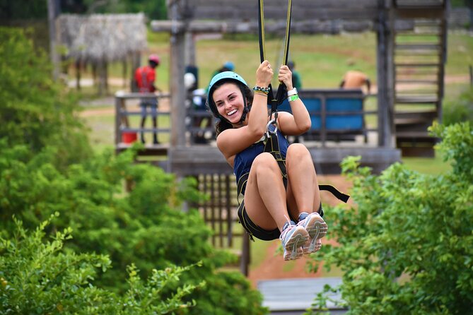 Jamwest Reggae Zipline Tour from Negril - The training line takes the fear out of the first launch