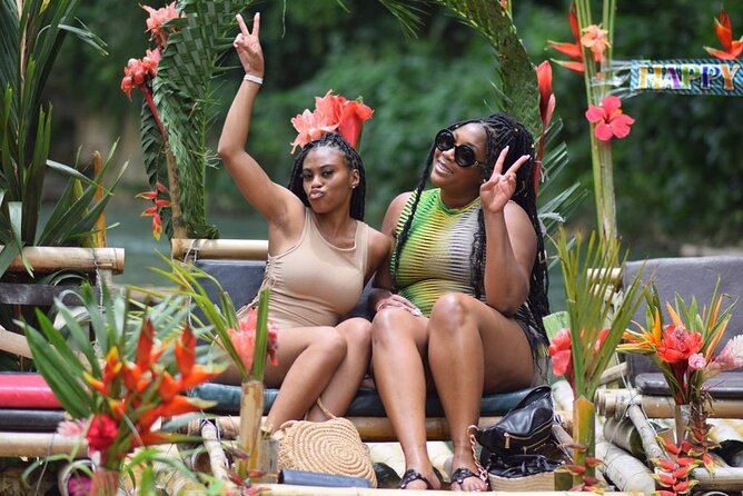 Jet Ski & River Rafting with Limestone Foot Massage from Montego Bay - Boarding the 30-foot bamboo raft