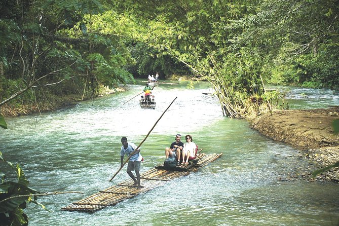 Martha Brae Rafting and Luminous Lagoon from Montego Bay and Falmouth - Tarzan’s Corner gives the river ride a playful break