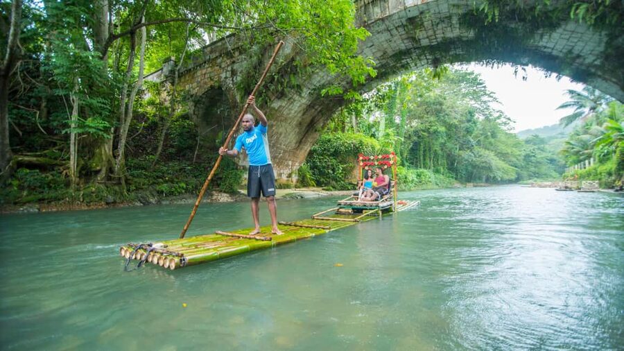 Montego Bay: Bamboo Raft Cruise on the Great River - The route, from hotel pickup to Lethe