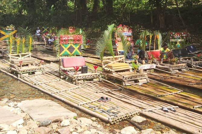 Montego Bay Bamboo Rafting & limestone Massage Private Transfer. - Swimming, massage, and the slower side of Jamaica