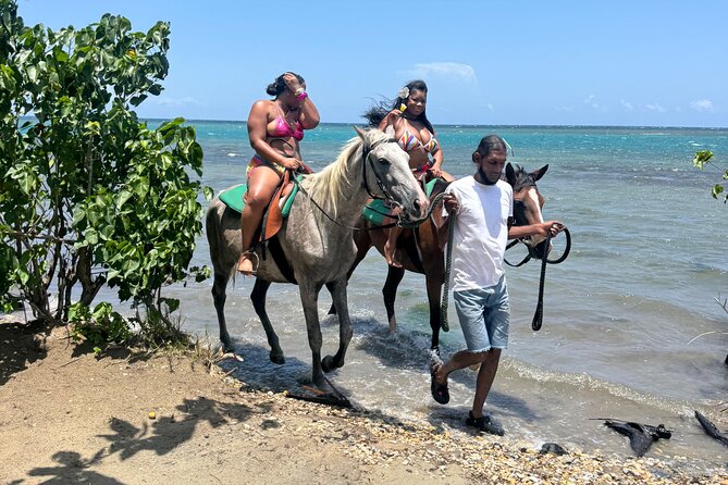 Montego Bay Beach Horseback Riding Tour - Riding along the Jamaican shoreline