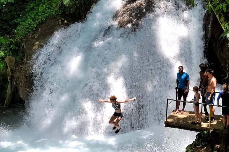 Montego Bay: Chuck Norris Falls & Dunn's River Falls Tour - Chuck Norris Secret Falls and the rainforest walk