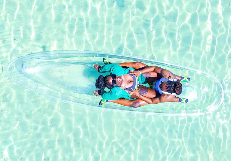 Montego Bay: Crystal Clear Kayak Drone singles Photo Shoot - The 25-minute ride from your hotel