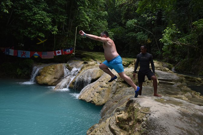 Montego Bay Shore Excursion: Blue Hole & Secret Falls Tour plus Shopping - Jerk lunch at Scotchies adds a local food stop