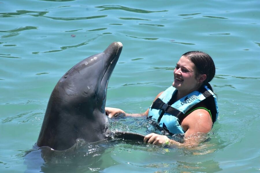Montego Bay: Swim With The Dolphins Adventure in Lucea - The second Hip Strip stop and return ride