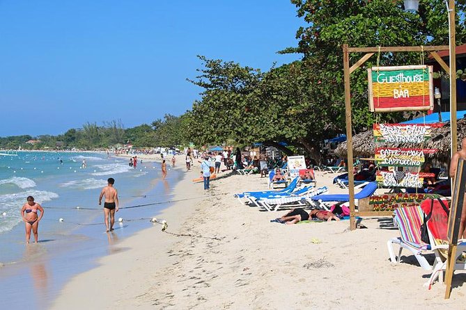 Negril 7 Mile Beach & Rick's Café Combo Tour from Montego Bay - Three hours at Seven Mile Beach
