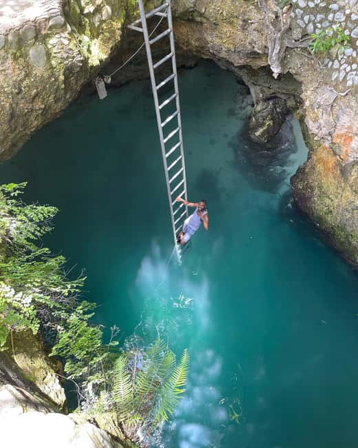 Negril Marijuana Farm and Mineral Spring Tour - A swim at the Mineral Spring