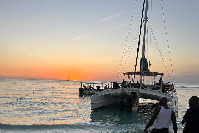 Negril Private Day Tour: ATV Ride, Party Catamaran & Ricks Cafe - Three hours on a shared party catamaran