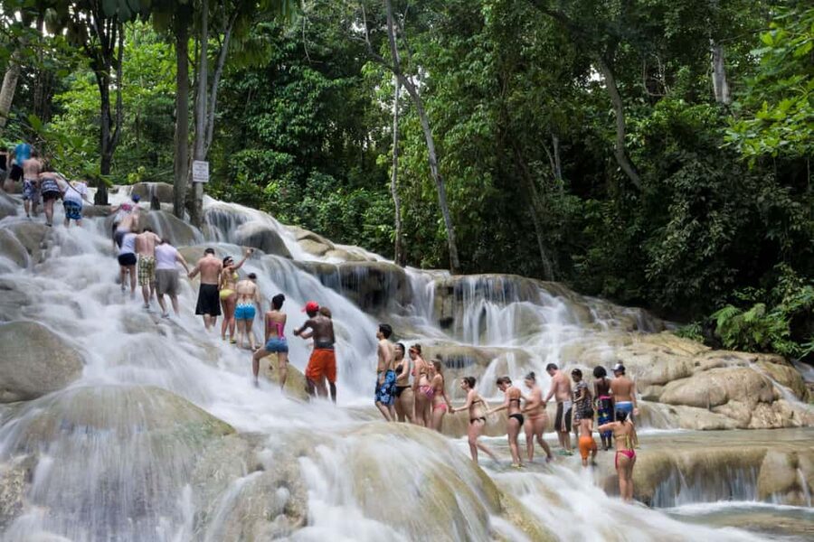 Ocho Rios: Bamboo Beach Club & Dunn’s River Falls - From wet rocks to a beach chair