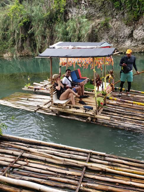 Ocho Rios Jamaica: River Bamboo Rafting Activity - Settling Onto the Bamboo Raft