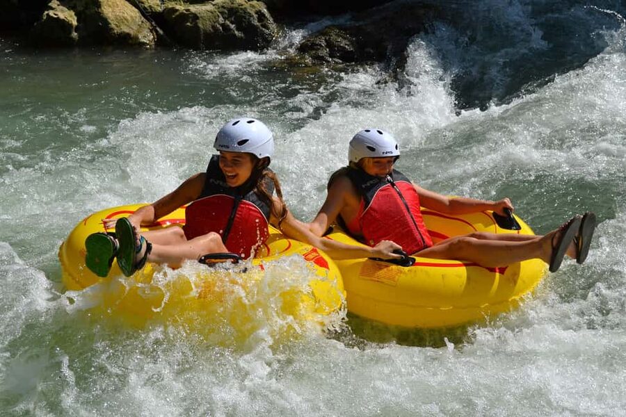 Ocho Rios: Jungle River Tubing & Bamboo Beach Club - From river water to a Bamboo Beach chair