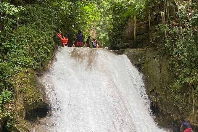 Original Blue Hole St. Ann Ocho Rios Jamaica Admission Fee Ticket - The rope swing, waterfall jump, and ramp jump