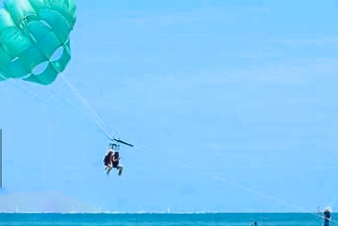 Parasailing above Turquoise Ocean Waters in Montego Bay - Resort pickup with a private ride