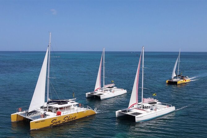 PARTY Catamaran Cruise with Snorkeling Rick's Cafe ADULTS ONLY - A sunset cruise with a party-boat rhythm