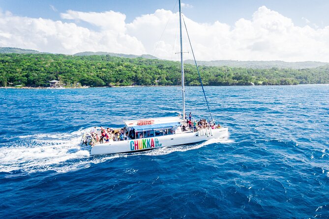 Party Catamaran with Dunns River Climb from Montego Bay - Climbing the 600-foot Dunn’s River Falls