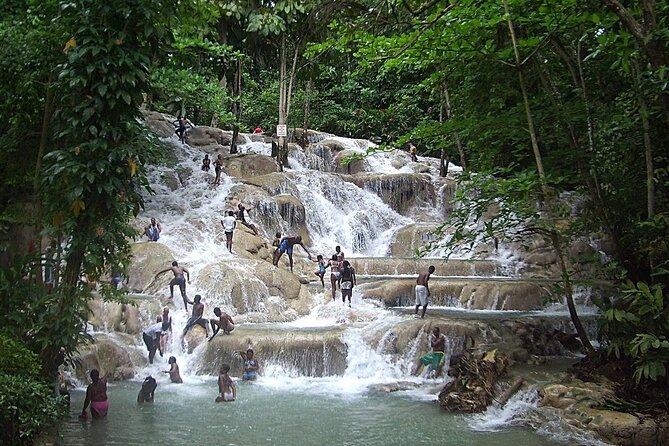 Private Dunns River Falls and Blue Hole from Montego Bay Tour - Climbing Dunn’s River Falls