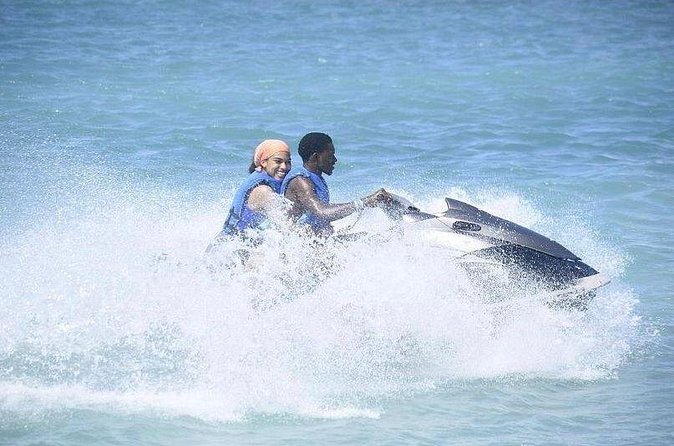 Private Jet Ski Adventure at Tropical Bliss Beach - Tropical Bliss Beach after the engines stop