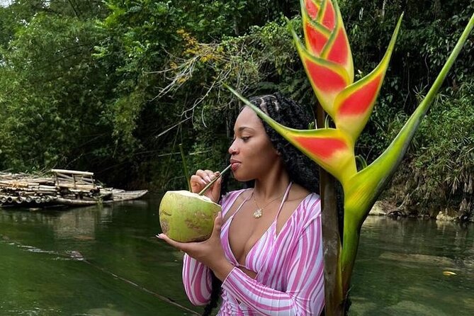 Private River Bamboo Raft with Limestone Foot Massage in Montego Bay - A private bamboo raft, not a high-speed river ride