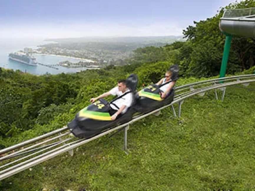 Rainforest Bobsled Mystic Mountain transportation - The long road from Montego Bay