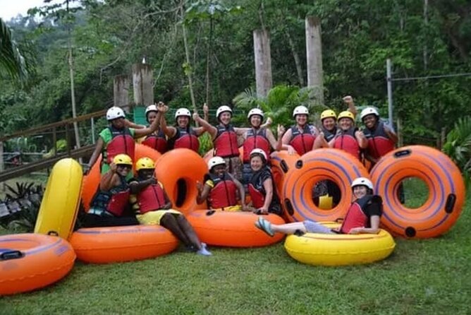River rapids tubing rafting kayaking and beach Adventure - Hiking to waterfalls and natural pools