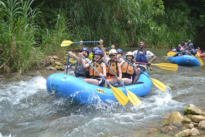 River Rapids Waterfalls Rafting and Beach Adventure - Paddling the rapids, bends, and eddies