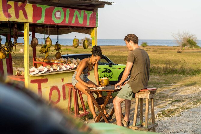 Self-Driven MINI Cooper Tour From Montego Bay To Negril - Coconut stop and Jamaican jerk cooking