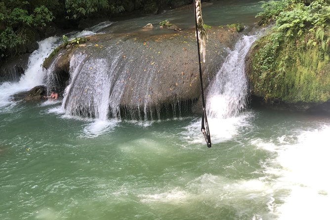 South Coast Jamaica YS Falls Tour - Reaching the seven cascades by shuttle
