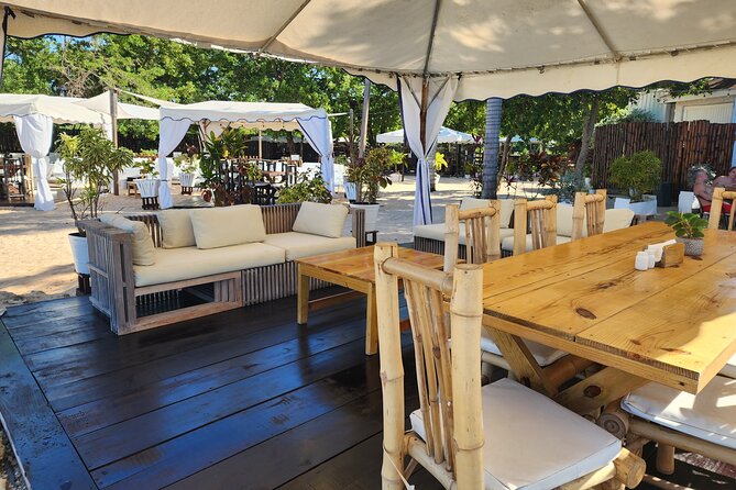 VIP Oceanfront Cabana at Bamboo Beach Club in Montego Bay - Using the $150 Food and Beverage Credit