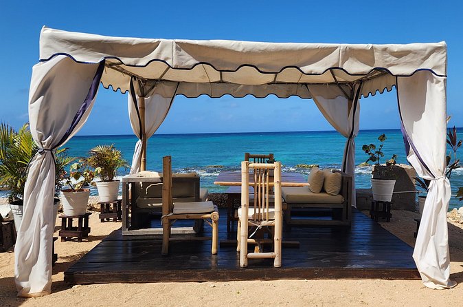 VIP Oceanfront Cabana at Bamboo Beach Club in Montego Bay - Line Dancing and Cocktail Demonstrations