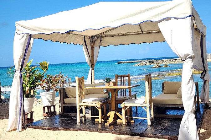 VIP Oceanfront Cabana at Bamboo Beach Club in Montego Bay - Round-Trip Pickup Makes the Day Easier